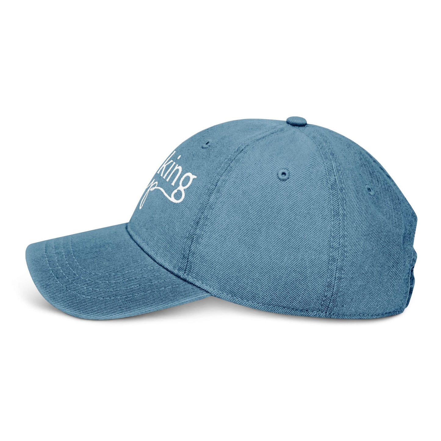 Embroidered Denim Hat - Thinking Cap