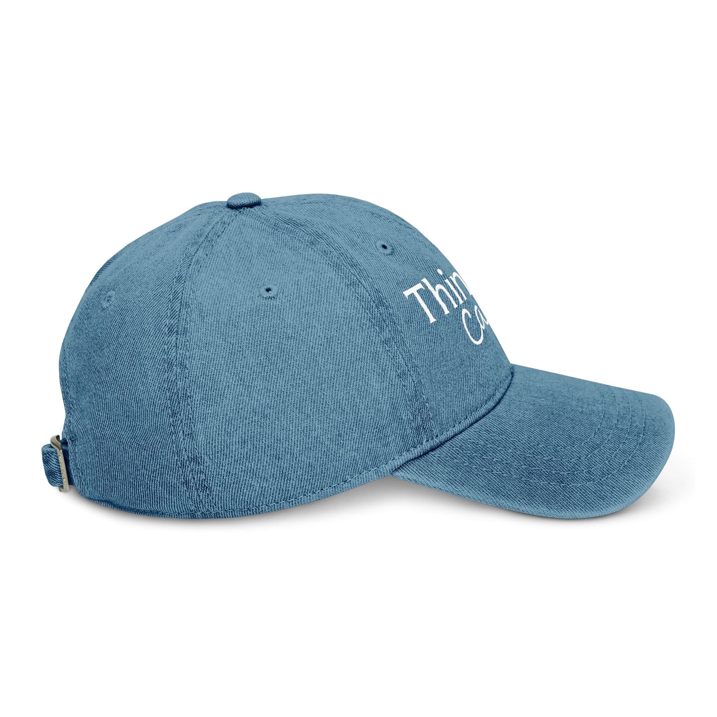 Embroidered Denim Hat - Thinking Cap