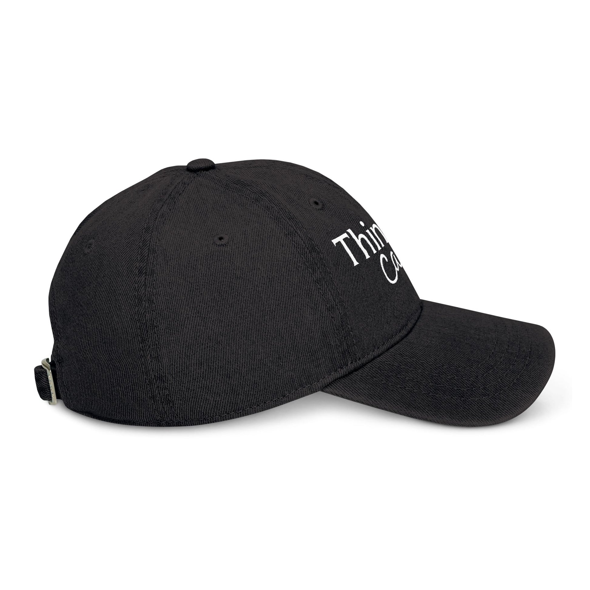 Embroidered Denim Hat - Thinking Cap