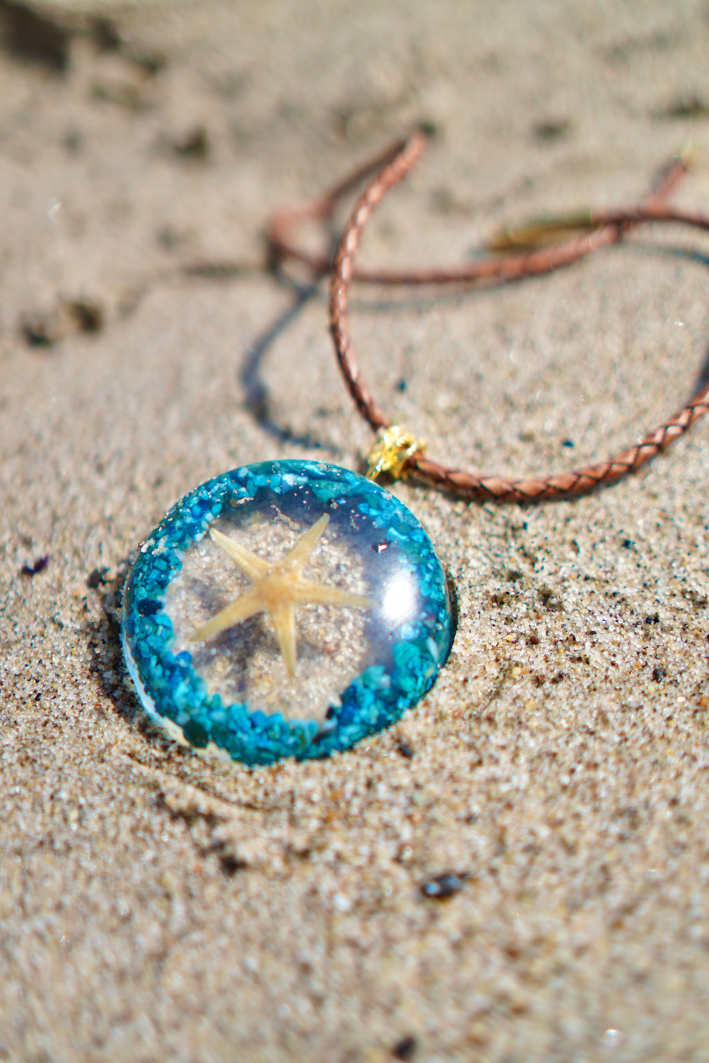 MY SHAYLA TURQUOISE RESIN PENDANT