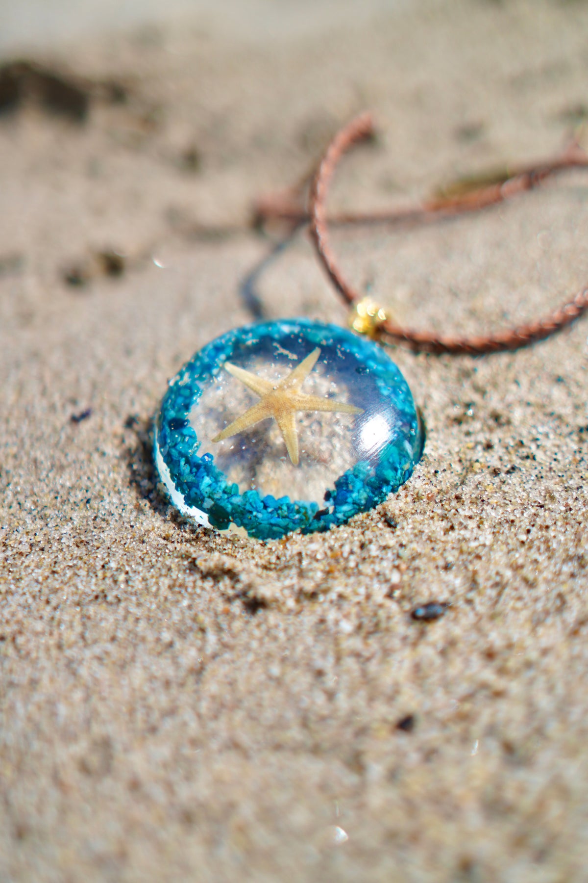 MY SHAYLA TURQUOISE RESIN PENDANT
