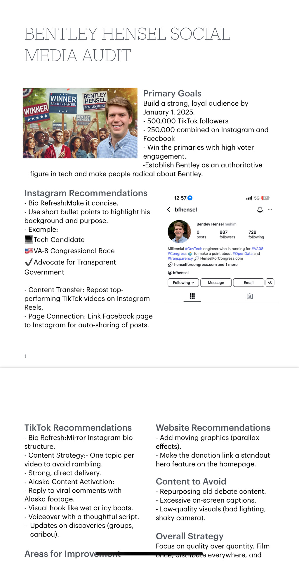 Social Media & Marketing Audits