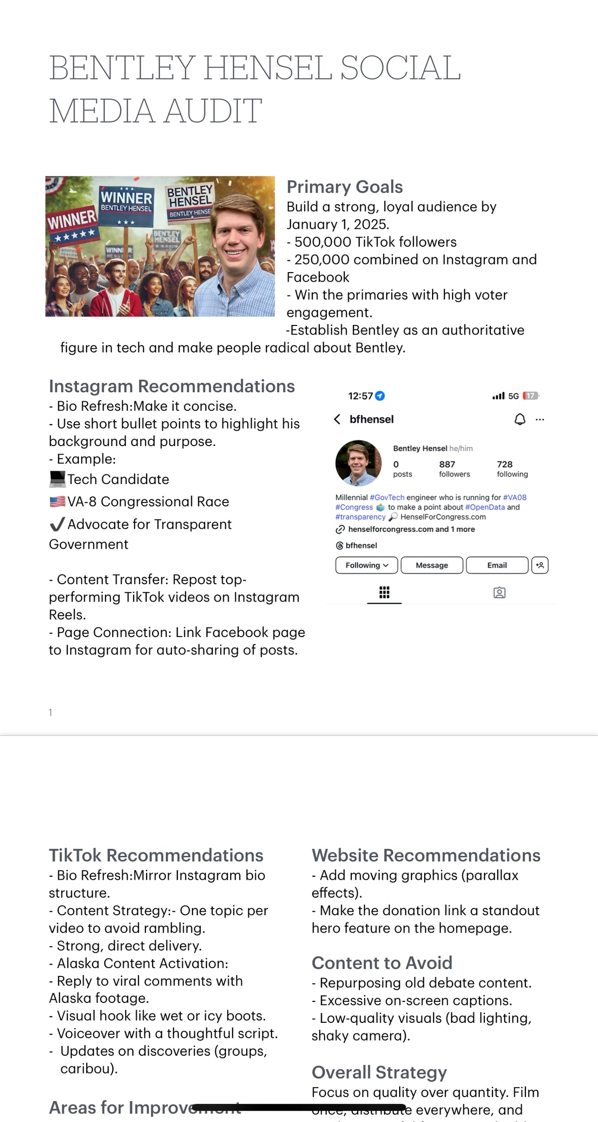 Social Media & Marketing Audits